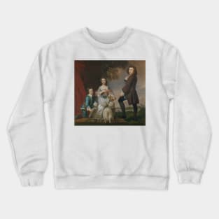 Thomas and Martha Neate with His Tutor, Thomas Needham by Joshua Reynolds Crewneck Sweatshirt